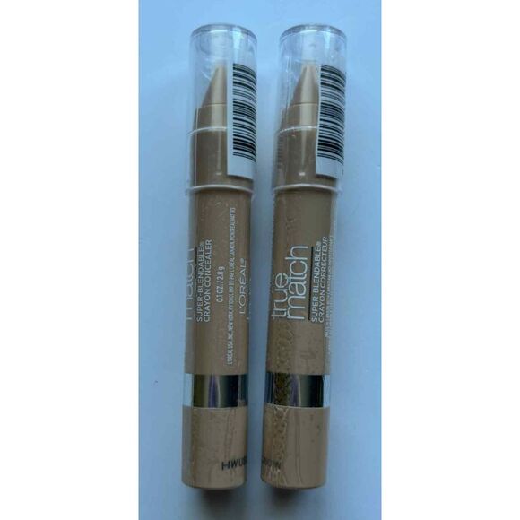 LOreal True Match Super Blendable Crayon Concealer N4 5 Light Medium Lot of 2 - Picture 1 of 2